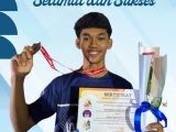 Sekolah Penggerak SMA Negeri 2 Kandangan Meraih Medali Perunggu Pada kategori Lead Youth Putra Dalam Kejurnas Panjat Tebing KU XIX Tahun 2025.